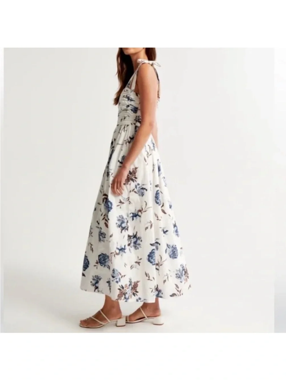 Abercrombie & Fitch Emerson Tie-Strap Maxi Dress